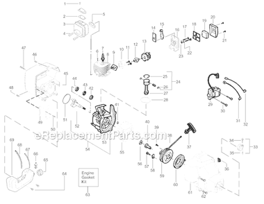 Page A Diagram and Parts List for FEATHERLITEEXTREMEFX25LE Type 2 Weed Eater Trimmer